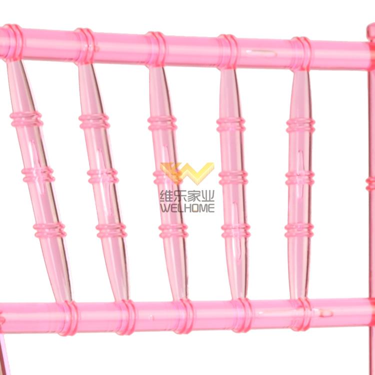 Pink arcylic Chiavari Chair for wedding/events